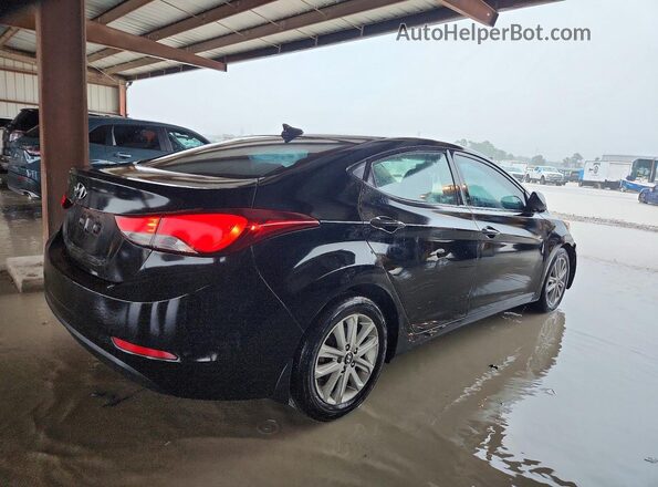 5NPDH4AE4GH743771 2016 HYUNDAI ELANTRA Black Trasero derecho