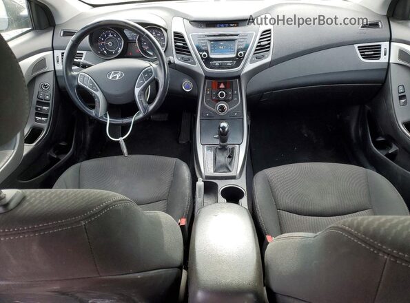 5NPDH4AE4GH762997 2016 HYUNDAI ELANTRA Black Vista del salpicadero