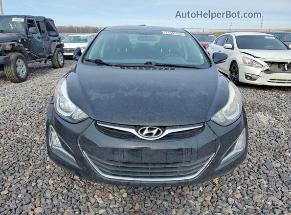 5NPDH4AE4GH762997 2016 HYUNDAI ELANTRA Black Vista frontal