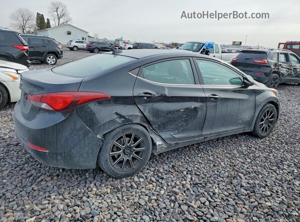 5NPDH4AE4GH762997 2016 HYUNDAI ELANTRA Black Trasero derecho