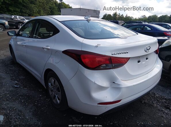 5NPDH4AE4GH765818 2016 HYUNDAI ELANTRA White Trasero izquierdo