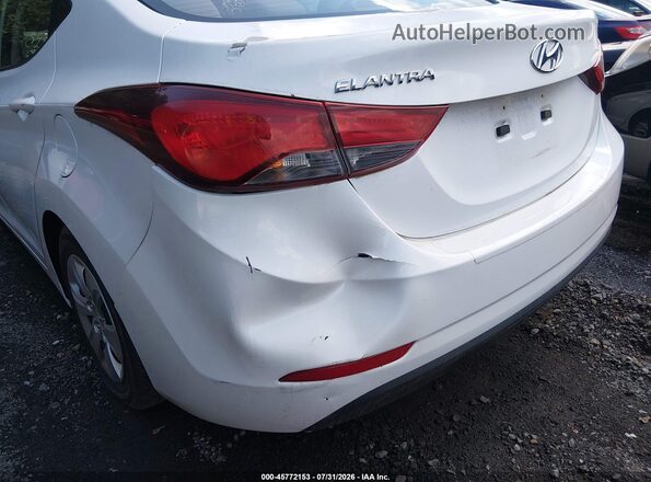 5NPDH4AE4GH765818 2016 HYUNDAI ELANTRA White Vista frontal