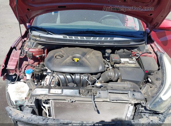 5NPDH4AE4GH769965 2016 HYUNDAI ELANTRA Red Вид ззаду
