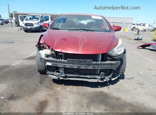 5NPDH4AE4GH769965 2016 HYUNDAI ELANTRA Red Вид спереду