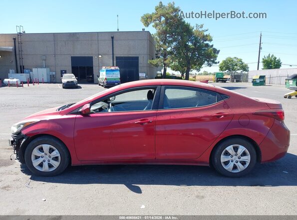 5NPDH4AE4GH769965 2016 HYUNDAI ELANTRA Red 
