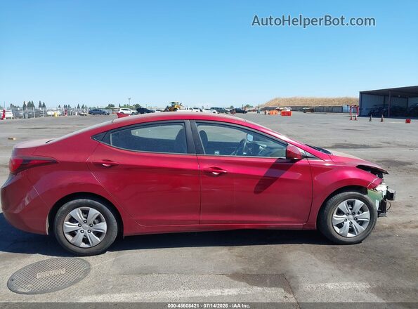 5NPDH4AE4GH769965 2016 HYUNDAI ELANTRA Red Панорамний вид салону 360°