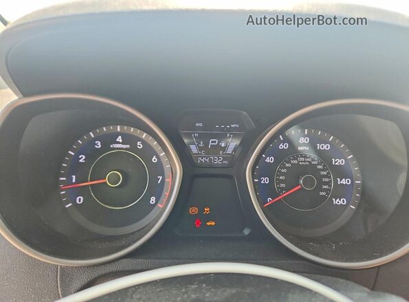 5NPDH4AE4GH773109 2016 HYUNDAI ELANTRA Black Instrument cluster view
