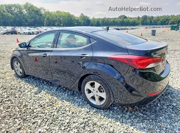 5NPDH4AE4GH773109 2016 HYUNDAI ELANTRA Black Rear left
