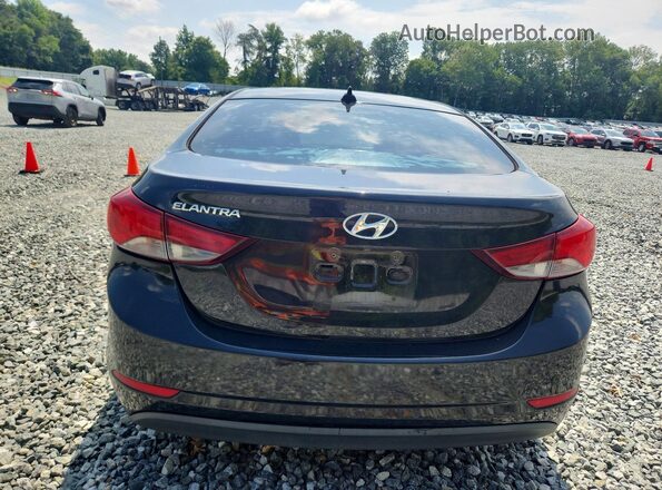 5NPDH4AE4GH773109 2016 HYUNDAI ELANTRA Black Rear view