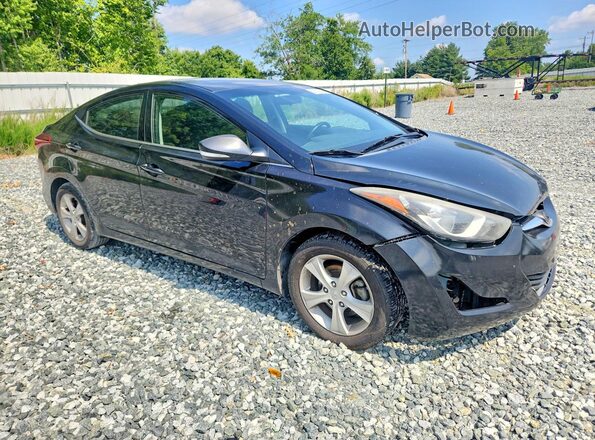 5NPDH4AE4GH773109 2016 HYUNDAI ELANTRA Black Front right