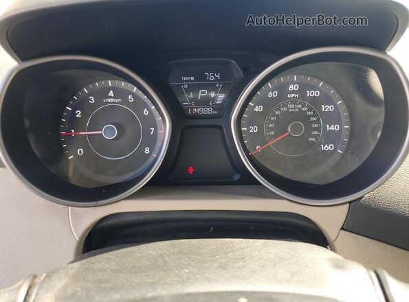 5NPDH4AE4GH779881 2016 HYUNDAI ELANTRA Black Vista del cuadro de instrumentos