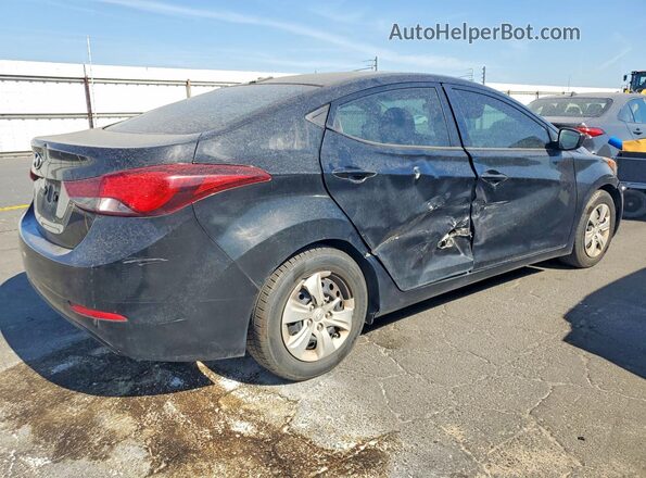 5NPDH4AE4GH779881 2016 HYUNDAI ELANTRA Black Trasero derecho