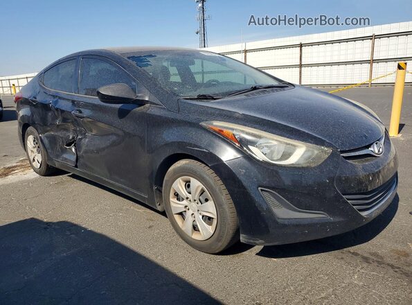 5NPDH4AE4GH779881 2016 HYUNDAI ELANTRA Black Delantero derecho