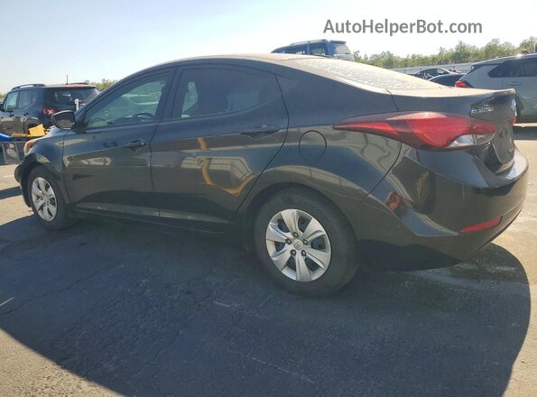 5NPDH4AE4GH779881 2016 HYUNDAI ELANTRA Black Trasero izquierdo