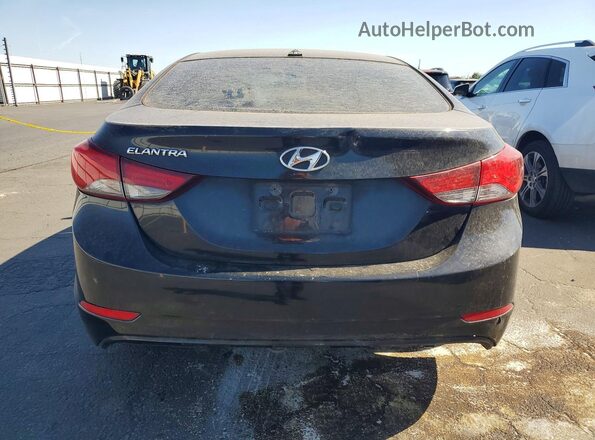 5NPDH4AE4GH779881 2016 HYUNDAI ELANTRA Black Vista trasera