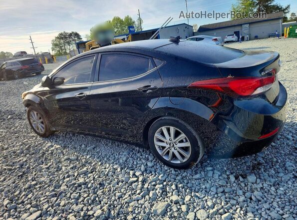 5NPDH4AE5GH653528 2016 HYUNDAI ELANTRA Black Tył lewy