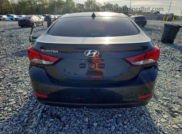 5NPDH4AE5GH653528 2016 HYUNDAI ELANTRA Black Widok z tyłu