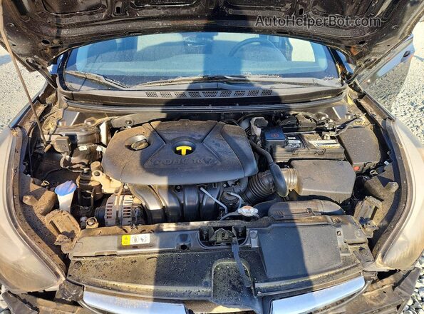 5NPDH4AE5GH653528 2016 HYUNDAI ELANTRA Black Widok wnętrza z tyłu