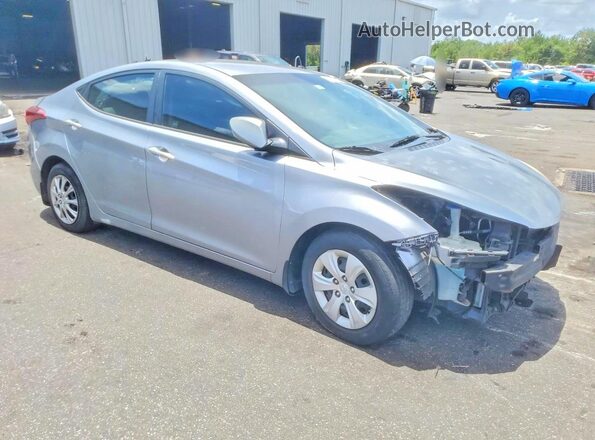 5NPDH4AE5GH672435 2016 HYUNDAI ELANTRA Silver Delantero derecho