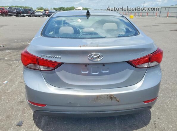 5NPDH4AE5GH672435 2016 HYUNDAI ELANTRA Silver Vista trasera