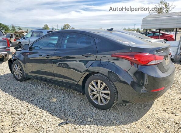 5NPDH4AE5GH673326 2016 HYUNDAI ELANTRA Black უკანა მარცხენა