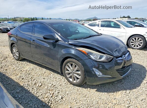 5NPDH4AE5GH673326 2016 HYUNDAI ELANTRA Black წინა მარჯვენა