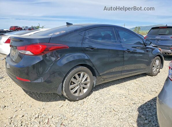 5NPDH4AE5GH673326 2016 HYUNDAI ELANTRA Black უკანა მარჯვენა