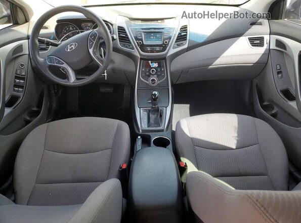 5NPDH4AE5GH673326 2016 HYUNDAI ELANTRA Black წინა პანელის ხედი