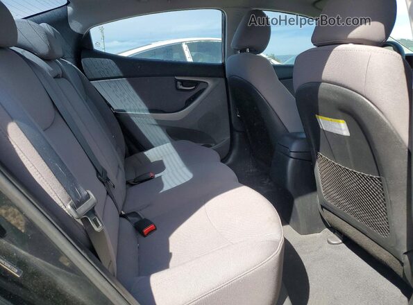 5NPDH4AE5GH673326 2016 HYUNDAI ELANTRA Black უკანა სავარძლების ხედი