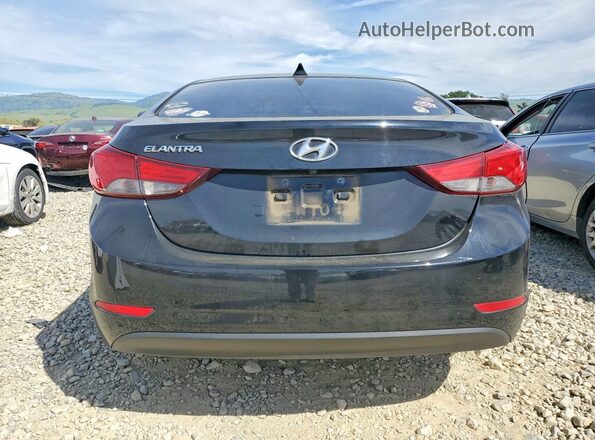 5NPDH4AE5GH673326 2016 HYUNDAI ELANTRA Black უკანა ხედი