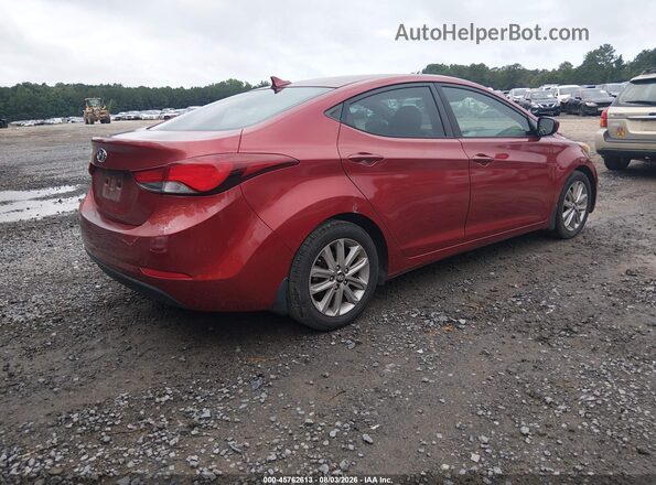 5NPDH4AE5GH681619 2016 HYUNDAI ELANTRA Red Tył prawy