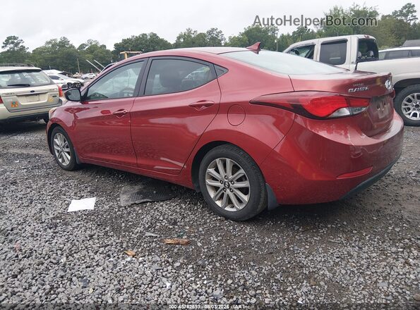5NPDH4AE5GH681619 2016 HYUNDAI ELANTRA Red Tył lewy