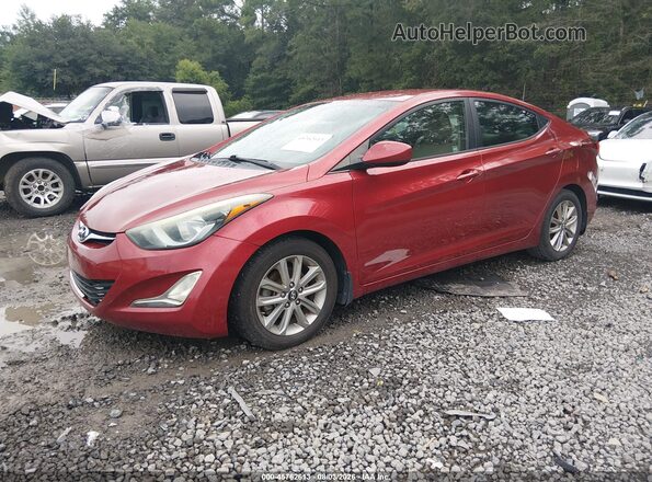 5NPDH4AE5GH681619 2016 HYUNDAI ELANTRA Red Przód lewy