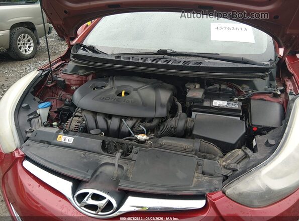 5NPDH4AE5GH681619 2016 HYUNDAI ELANTRA Red Widok z tyłu
