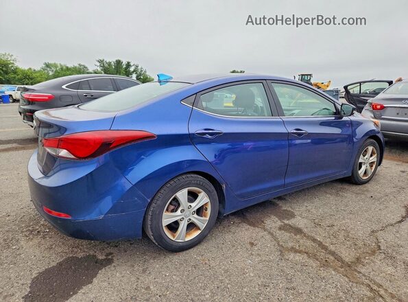 5NPDH4AE5GH683743 2016 HYUNDAI ELANTRA Blue Հետևի աջ
