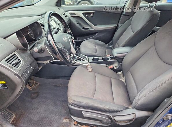 5NPDH4AE5GH683743 2016 HYUNDAI ELANTRA Blue Սալոնի դիմացի տեսք