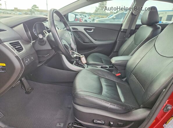 5NPDH4AE5GH688764 2016 HYUNDAI ELANTRA Red Front interior view