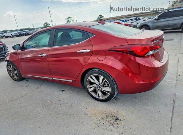 5NPDH4AE5GH688764 2016 HYUNDAI ELANTRA Red Rear left