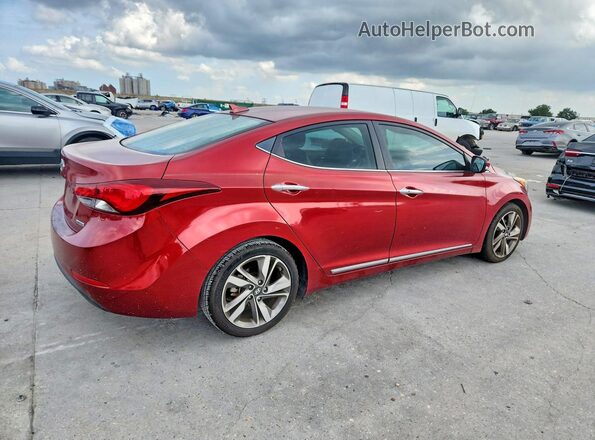 5NPDH4AE5GH688764 2016 HYUNDAI ELANTRA Red Rear right