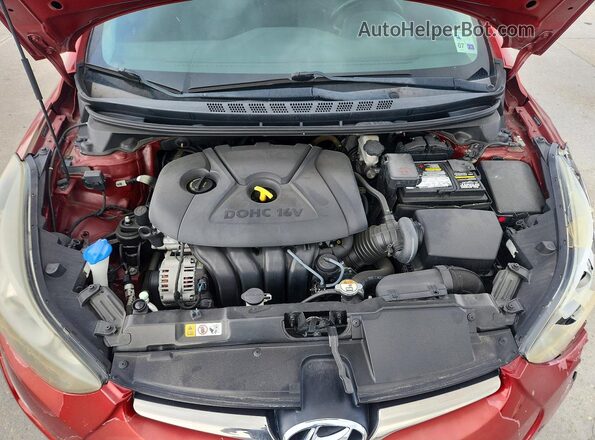 5NPDH4AE5GH688764 2016 HYUNDAI ELANTRA Red Rear interior view