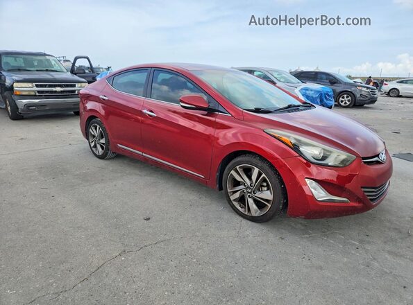 5NPDH4AE5GH688764 2016 HYUNDAI ELANTRA Red Front right