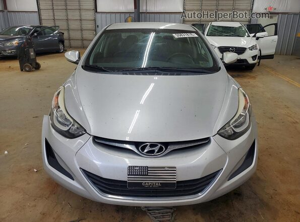 5NPDH4AE5GH698047 2016 HYUNDAI ELANTRA Silver Вид спереду