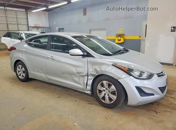 5NPDH4AE5GH698047 2016 HYUNDAI ELANTRA Silver Передня права чверть