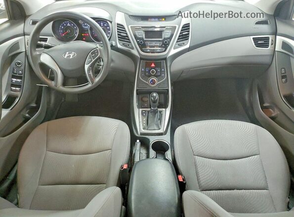 5NPDH4AE5GH698047 2016 HYUNDAI ELANTRA Silver Вид панелі приладів