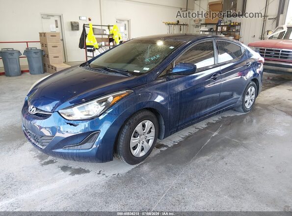 5NPDH4AE5GH705269 2016 HYUNDAI ELANTRA Blue Przód lewy