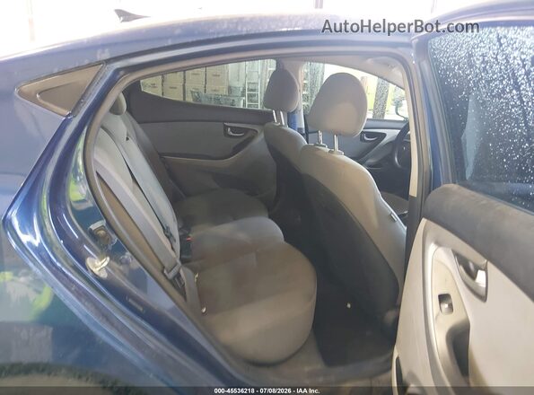 5NPDH4AE5GH705269 2016 HYUNDAI ELANTRA Blue Widok naklejki z numerem VIN