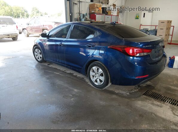 5NPDH4AE5GH705269 2016 HYUNDAI ELANTRA Blue Tył lewy