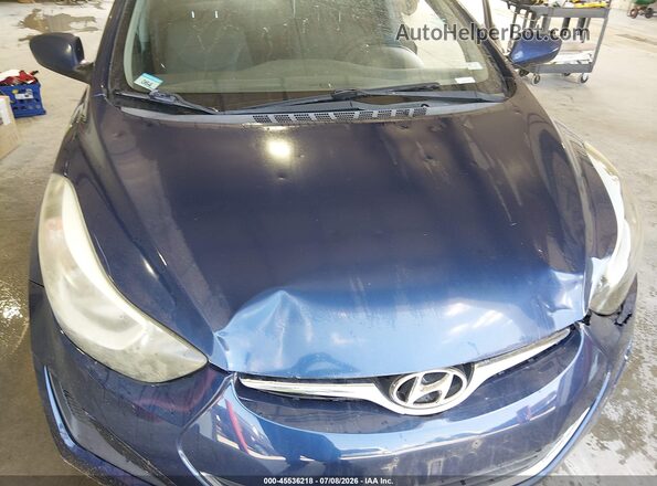 5NPDH4AE5GH705269 2016 HYUNDAI ELANTRA Blue Widok z przodu