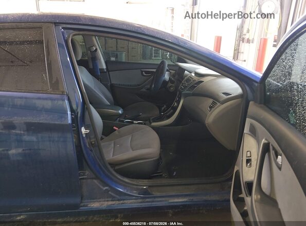 5NPDH4AE5GH705269 2016 HYUNDAI ELANTRA Blue Widok wnętrza z przodu