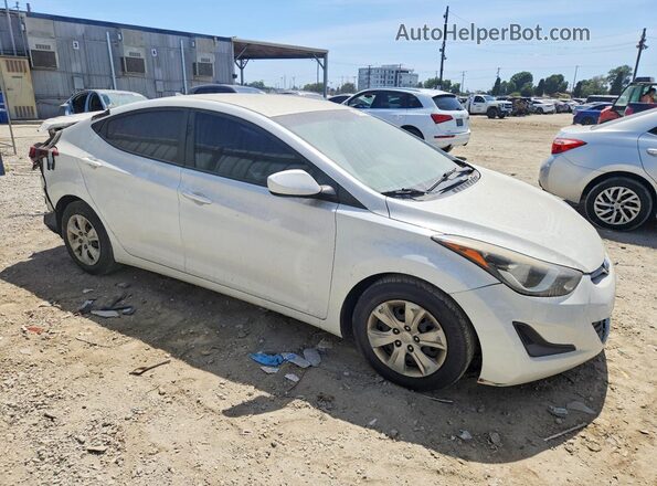 5NPDH4AE5GH707751 2016 HYUNDAI ELANTRA White Передня права чверть